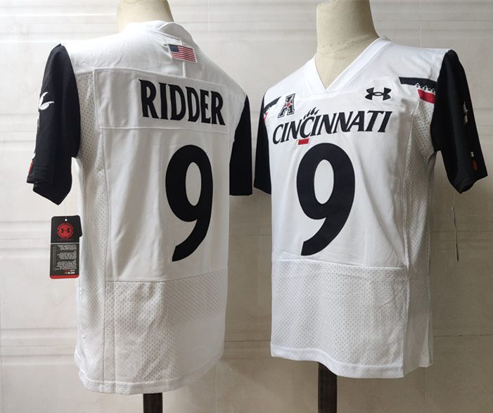 Men Biturong #9 Ridder White 2025 NCAA Jersey->more ncaa teams->NCAA Jersey